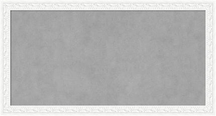 Amanti Art White Framed Magnetic Board 14x26 Small Vision Board for use with Magnets, 100% Metal Sheet to Display Items as Office Decor or for Home Organization in mudroom, Kitchen or Kids Room