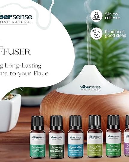 Essential Oils Set - Top 6 Blends for Diffusers, Home Care, Candle Making Scents, Fragrance, Aromatherapy, Humidifiers, Gifts -Rosemary,Eucalyptus,Tea Tree,Pepper Mint,Lemon Grass & Lavender 10ml