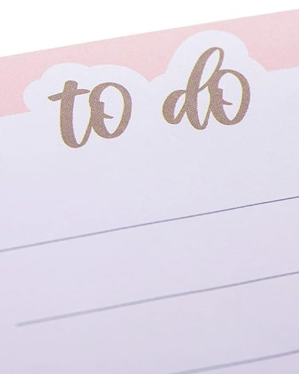 Graphique Magnetic Notepad, Pink To Do– 100 Sheets, 4” x 9.25” x .5” – Front Says, “To Do”, Sticks to Any Magnetic Surface, Perfect for Shopping and Grocery Lists, Makes a Great Gift