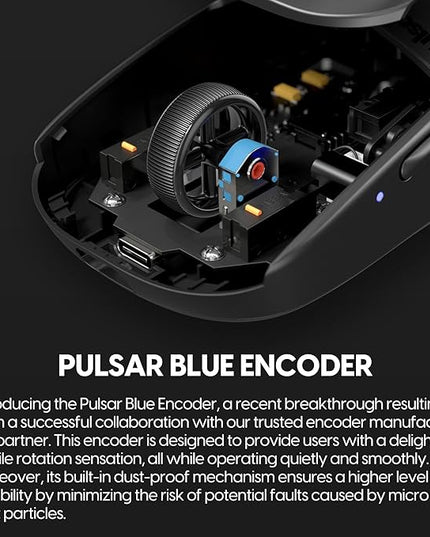Pulsar Gaming Gears X2H mini Wireless Gaming Mouse, Ultra Lightweight 1.83 oz (52 g), Symmetrical, Optical Switch, 2.4 Ghz 1 ms, 26000 DPI, PAW3395 Sensor (Mini, Wireless, Black)