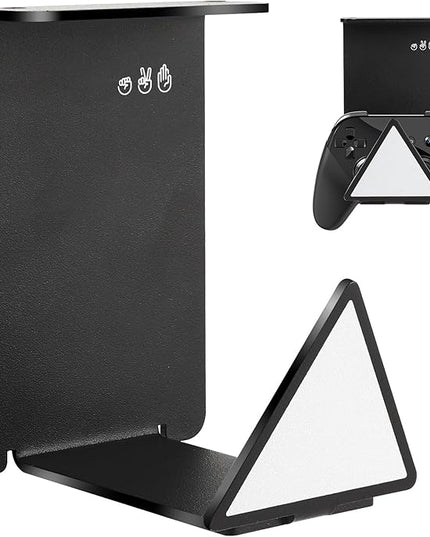 HC128 Headphone Holder Hanger for Desk, Include Adhesive Strips, Universal Headset Stand for PS4/PS5/Xbox/PC/Mac/Headphones Game Controller Hanger (Triangle)