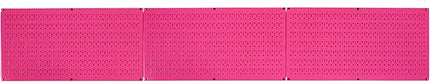 Wall Control Pegboard Value Pack - (3) Pack of Wall Control 16-Inch Tall x 32-Inch Wide Horizontal Pink Metal Wallboards for Home & Garage Tool Storage Organization (Pink Pegboard)