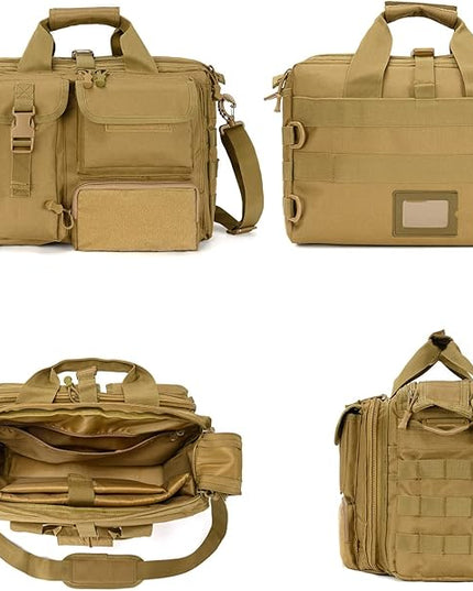 Stypos Tactical Laptop Bag for Men,14inch/15.6inch/17.3inch Messenger Bag Military Shoulder Bag,Flight Work Bags for Pilots