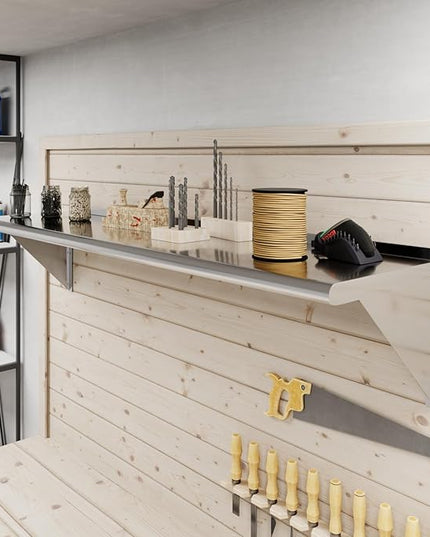 AmGood 60" Long X 14" Deep Stainless Steel Wall Shelf | NSF Certified | Appliance & Equipment Metal Shelving | Kitchen, Restaurant, Garage, Laundry, Utility Room
