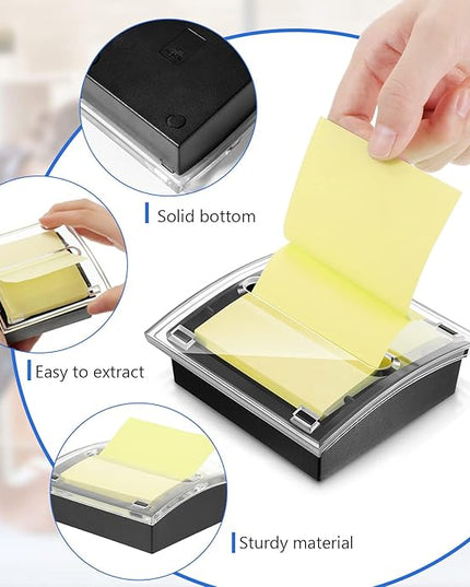 Queekay Office Stapler Set Desk Accessory Kit 16 Pieces Desk Staplers Tape Dispenser Sets Pop up Notes Pop up Sticky Notes Desktop Tape Dispenser 2000 Pcs 24/6 Staples