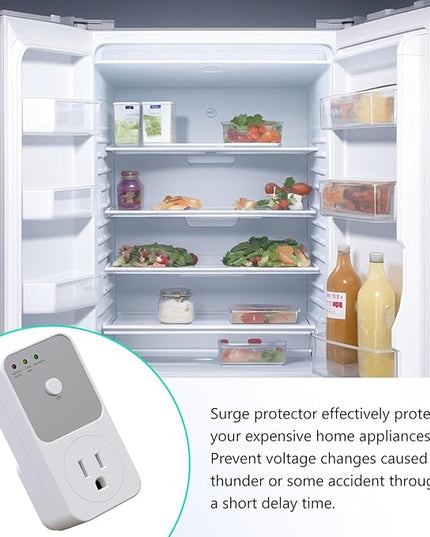 BSEED Single Outlet Surge Protector for Refrigerator, TV, PC & Home Appliance - Wall Voltage Protector with Ground & Protected Light Indicators, 120V, 15A, 4 Pack