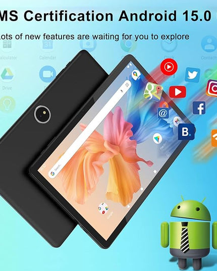 11 inch Tablet, 18GB + 128GB, Android 15 Tablet, 1TB Expandable, 13MP Camera, Octa-Core Processor 5G WiFi 8000MAH Battery 11'' IPS HD Touchscreen Google Tableta.