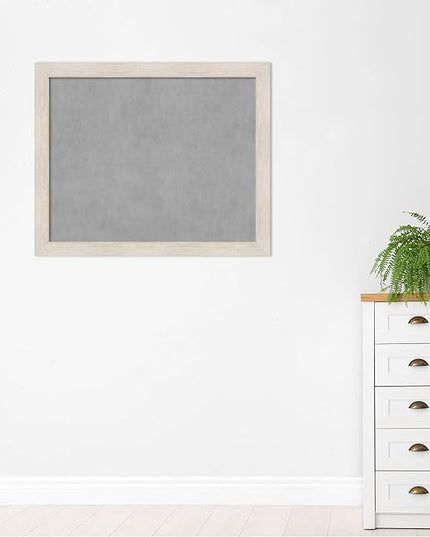 Amanti Art White Framed Magnetic Board 37x45 X-Large Vision Board for use with Magnets, 100% Metal Sheet to Display Items as Office Decor or for Home Organization in mudroom, Kitchen or Kids Room