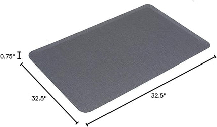 Internet's Best 32-Inch-by-20.5-Inch Anti Fatigue Cushioned Non-Slip Ergonomic Waterproof Floor Mat, Grey