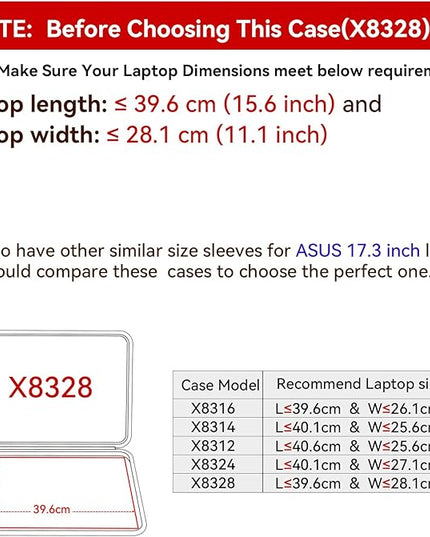 Smatree Hard EVA Sleeve Compatible for 18inch ASUS TUF Gaming A18 2025,for 17inch ASUS ProArt StudioBook Pro 17 W700,for 17.3inch ROG Strix G17/SCAR 17 2023/2022,ROG Strix Scar 17 X3D/SE Case(X8328)
