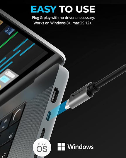 SABRENT USB Type-C Card Reader, Dual-Slot UHS-II SDXC and microSDXC SD 4.0 (CR-CSDM)