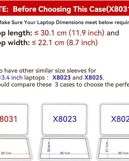Smatree Hard EVA Protective Sleeve Case Compatible for 13.4 inch ASUS ROG Flow X13 2023/2022/2021 Waterproof Slim Sleeve Bag (X8031)