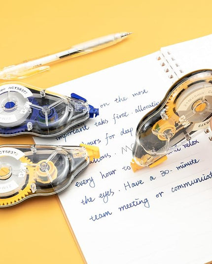 M&G 12 pack 68.9 Feet correction tape,826.8FT/ 252M in total, Correction tape bulk for Office, Note Taking, Journal,Easy to Use Applicator for Instant Corrections