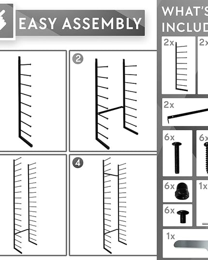Wall Mount Blueprint Holder Storage Organizer - 34 Slot Blueprint Storage Rack - Blue Print Storage Organizer for Poster Storage, Construction Paper Storage, Map Storage (17 Tiers)