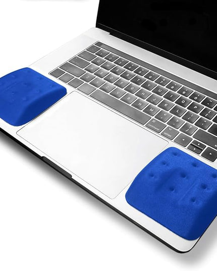 WavePads by PostureUp – Original Two Pack Adjustable Wrist Rests for Laptop and Keyboard Ergonomic Memory Foam Laptop Wrist Pads for Wrist Pain & Carpal Tunnel, Wrist Support Pads (RoyalBlue)