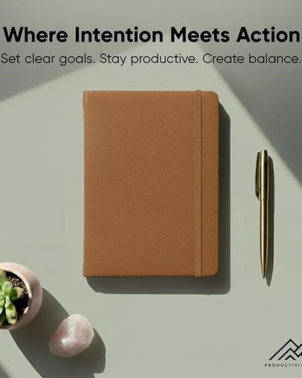 Dated, 2026 Planner, 5.8” x 8.3” - The #1 Productivity Planner to Achieve Your 2026 Goals - Planner 2026-2027 by PRODUCTIVITY STORE (A5, BROWN)