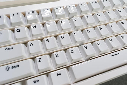 Pwnage Ceramic Keycaps - 60 65 75 100 Percent, Full Set Elegant Key caps, Custom 120 Keys Cherry Profile for 61/68/84/87/98/100 Cherry Gateron MX Hall Effect HE Mechanical Keyboards, White