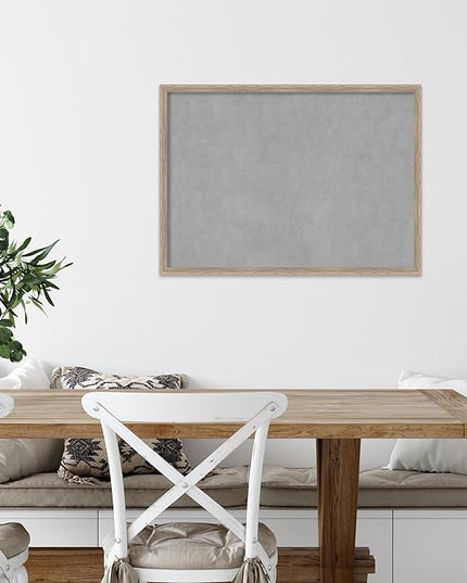 Amanti Art White Framed Magnetic Board 21x29 Medium Vision Board for use with Magnets, 100% Metal Sheet to Display Items as Office Decor or for Home Organization in mudroom, Kitchen or Kids Room