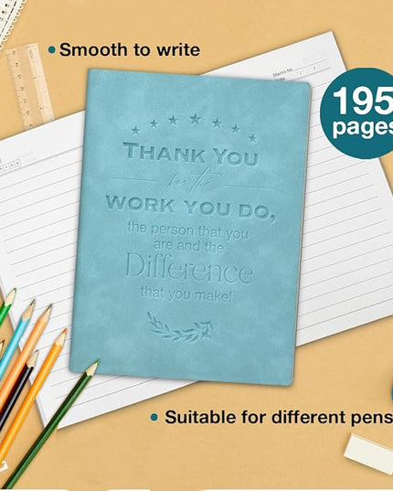 Employees Appreciation Notebook Thank You Gift, Team Gifts for Leadersr Boss Coworker, Journals for Work Writing Travel Business