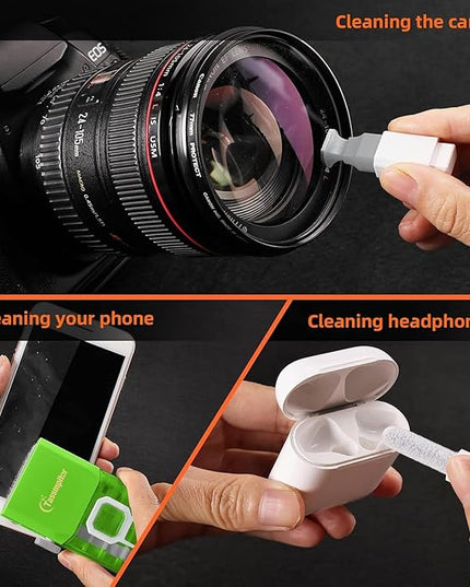 Laptop Screen Keyboard Cleaner Kit, All in 1 Electronics Cleaning Tool for MacBook iPad iPhone Pro Cell Phone, Brush Tool for Tablet, Computer, PC Monitor,TV Camera Lens with Patent, Green