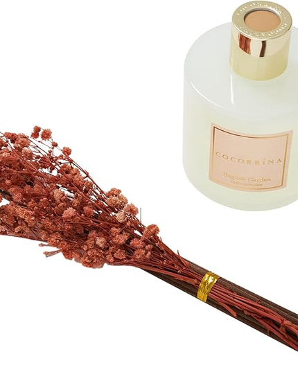 COCORRÍNA Reed Diffuser - English Garden Scented Diffuser with 8 Sticks Home Fragrance Reed Diffuser for Bathroom Shelf Decor