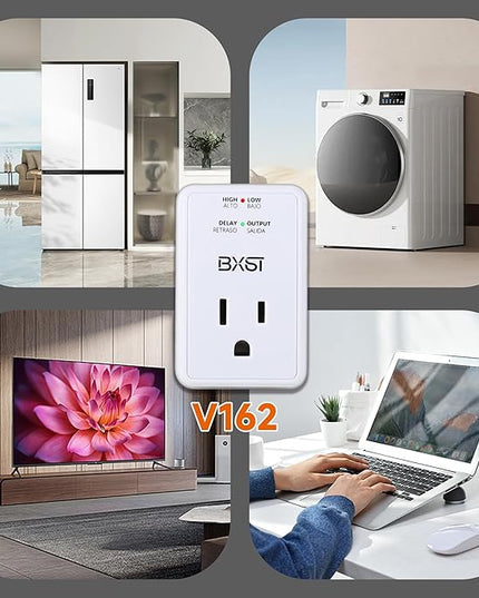 [ETL Listed] BXST Single Outlet Surge Protector for Refrigerator Voltage Protection Mini Wall Outlet Surge Protector Plug in for Computer/TV/PC 140J 1200W（2 Pack）
