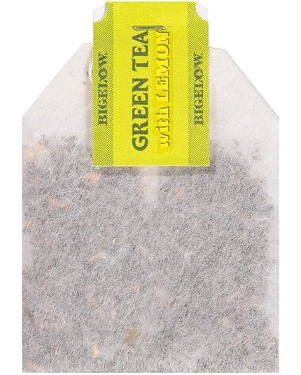 Bigelow Green Tea with Lemon Tea Bags 28-Count Box (Pack of 1) Green Tea Bags with Lemon Peel and Natural Flavors Rich in Antioxidants