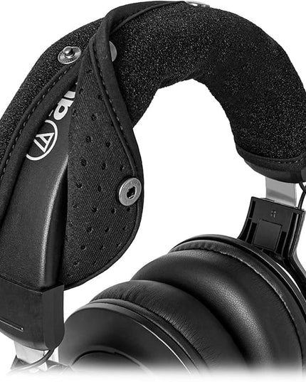 GEVO Protective Headband Cover for Audio Technica ATH M50, M50X, M50XBT, M40X M Series, Corsair Virtuoso & More, Machine Washable, No More Flaking Leather, Easy Installation, No Tool Needed | Black
