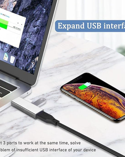 USB 3.0 Hub, VIENON Aluminium 3-Port USB Hub USB Splitter USB Expander for Laptop, Xbox, Flash Drive, HDD, Console, Printer, Camera,Keyborad, Mouse