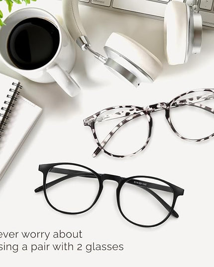 IBOANN Blue Light Glasses for Woman/Men, Fashion Blue Light Glasses Men, Fake Glasses Help Reduce Screen Fatigue