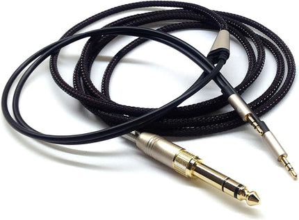 NEW NEOMUSICIA Replacement Cable Compatible with Hifiman HE400S, HE-400I, HE-400i（Dual 2.5mm Port）, HE560, HE-350, HE1000, HE1000 V2 Headphone 3.5mm / 6.35mm to Dual 2.5mm Jack Male Cord 3meter/9ft
