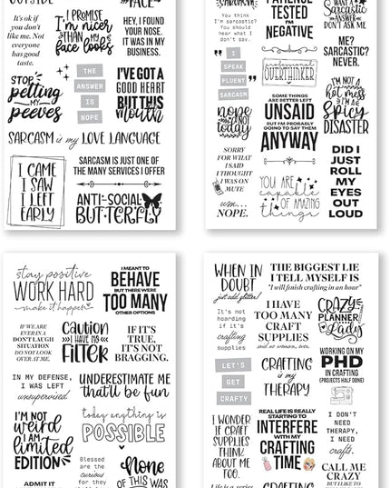 There is a Quote for That – Funny, Witty & Inspirational Planner Sticker Book for Adults – Bold Typography Stickers for Journals, Scrapbooks, and Bullet Planning