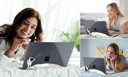 DONGKE Case for M5 MacBook Pro 14 inch 2025 2024-2021 M4 M3 M2 M1, Plastic Hard Shell Cover Compatible with A3434 A3112 A3401 A3185 A2992 A2779 A2442, Retina XDR Display & Touch ID, Astronaut