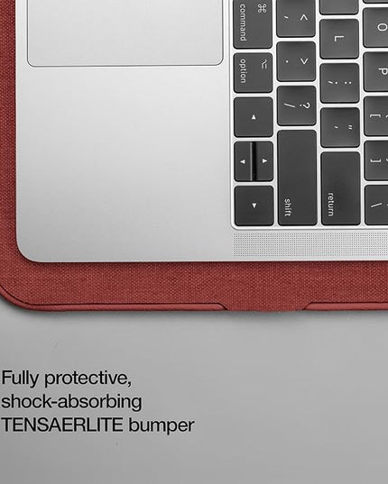 Incase ICON Sleeve with Woolenex - MacBook Air 13 inch M1, 2020, 2019, 2018 & MacBook Pro 13 inch 2019, 2018, 2017, 2016 Case - Fitted MacBook Case, Laptop Sleeve, Hard Cover, Durable (Red Clay)
