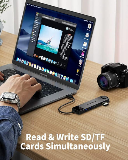 Lemorele 13 in 1 USB C Docking Station for Triple Monitors, Dual 4K HDMI, 1000M RJ45, VGA, 4 USB 3.0/2.0, SD/TF, 3.5MM Audio, USB C 3.0, 100W PD, Compatible with Type C Laptops