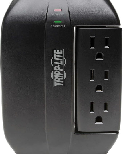 Tripp Lite SWIVEL6 6 Outlet Surge Protector Power Strip | 3 Rotatable Outlets | Black | Lifetime Limited Warranty & Dollar 20,000 Insurance