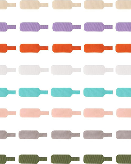 Cable Labels Large Size, Multi-Color (40-Pack) Write On Cord Tags for Organizing Wires and Identification,Reusable and Versatile for Multiple Purposes - 8Color
