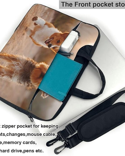 Custom Laptop Bag Personalized Laptop Case Sleeve Shoulder Bag With Photo Logo Text Slim Computer Messenger Briefcases