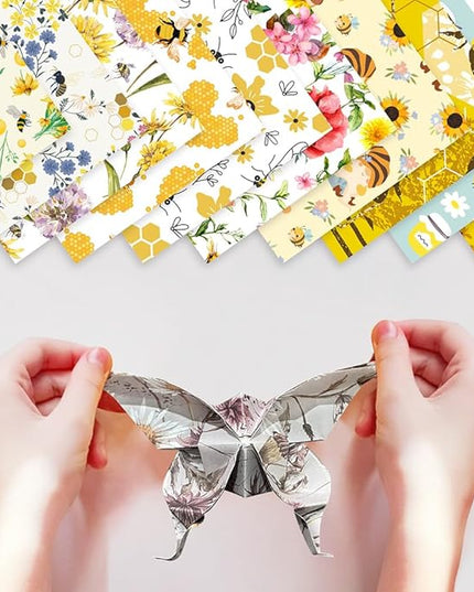 10 Pack/Sets Origami Paper Kit Double Sided 6 Inch Japanese Chiyo Square Easy Fold Arts Crafts DIY Handwork Origami Papers