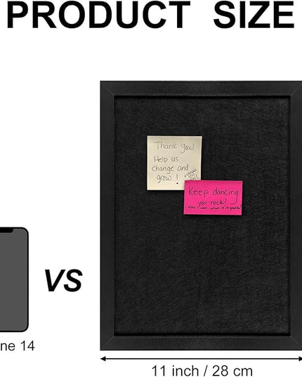TORASO Cork Board Bulletin Board, Cork Boards for Walls with Pins, Eye Bolts, gaskets, Screws, Pin Board for Office, School and Home (White, 11“x14.5” - 2p)