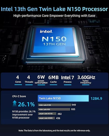 HP 14 Laptop Student Business 2025 Flagship Computer, AI Copilot, 4-Core 13th Gen Intel CPU, 16GB RAM 628GB Storage (128GB UFS+ 500GB Ext), 1-Yr Office 365, Long Battery HubxcelAccessory Win 11S Blue