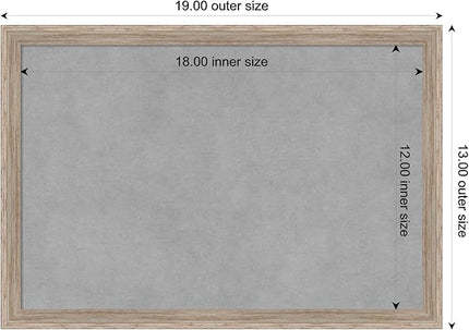 Amanti Art White Framed Magnetic Board 13x19 Small Vision Board for use with Magnets, 100% Metal Sheet to Display Items as Office Decor or for Home Organization in mudroom, Kitchen or Kids Room