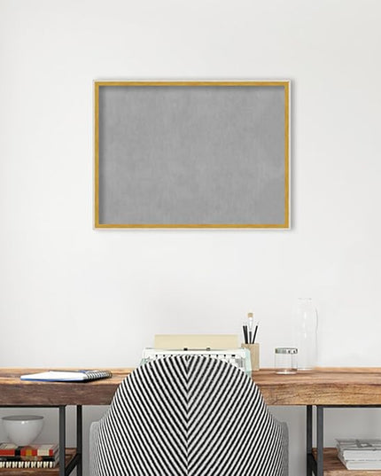 Amanti Art White Framed Magnetic Board 19x25 Medium Vision Board for use with Magnets, 100% Metal Sheet to Display Items as Office Decor or for Home Organization in mudroom, Kitchen or Kids Room