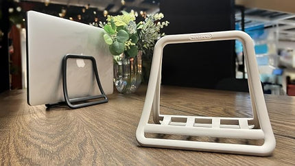 Nexstand K11 Vertical Laptop Stand for Desk,White Desktop Notebook Dock,Vertical Laptop Holder Space-Saving Organizer for All MacBook, Surface, Samsung, HP, Dell
