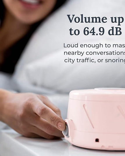 Yogasleep Dohm Classic (Pink) The Original White Noise Machine, Soothing Natural Sound from A Real Fan, Noise Cancelling for Office Privacy, Travel & Meditation, Sleep Therapy for Adults & Baby