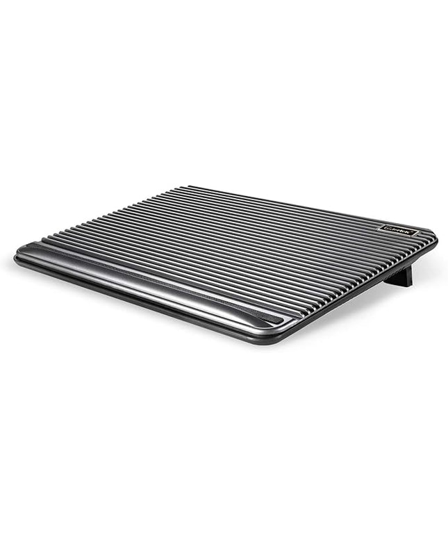 Laptop Cooling Pad, Coolertek USB Powered Laptop Cooler, 2 Blue Silent Big Fans, Height Adjustable Non-Slip Laptop Stand with Dual USB 2.0 Ports, Fits 11-17Inch Notebook - Gray (N2)