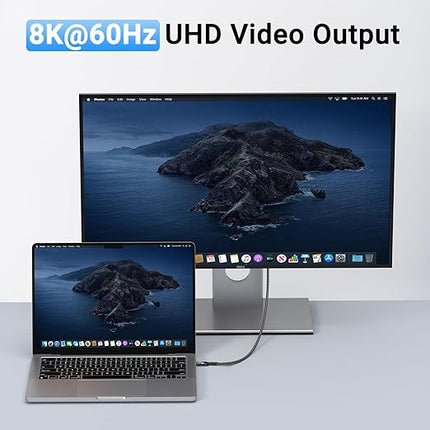 USB 4 Data Cable(1.5FT, 2packs) 40Gbps Data Transfer, 8K Video and USB C to USB C 240W Charging, Compatible with iPhone 15/Pro/Plus/Pro Max, Samsung Galaxy, Thunderbolt 4/3 Cable and USB-C