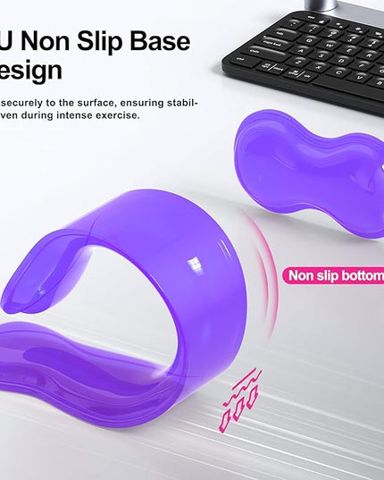 Gel Keyboard and Mouse Wrist Rest Set, Comfort Ergonomic Wrist Support, for Wrist Pain Relief, Computer Keyboard Wrist Rest (Purple)