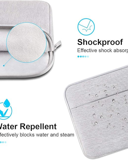 Lacdo Laptop Sleeve Case for 14-inch MacBook Pro M5/M4/M3/M2/M1 Chips Pro Max A3434 A3112 A3401 A3185 A2992 A2918 2025-2021, Water-Resistant Computer Bag MacBook Bag Case with Accessory Pocket, Gray