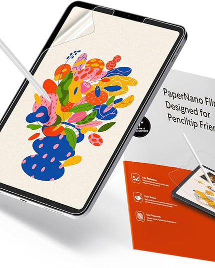 KCT 2 Pack Paperfeel Screen Protector Compatible with iPad Pro 11 Inch (2022&2021&2020&2018) / iPad Air 5th&4th (10.9 inch, 2022&2020) Matte for Drawing, Anti Glare and Easy Installation